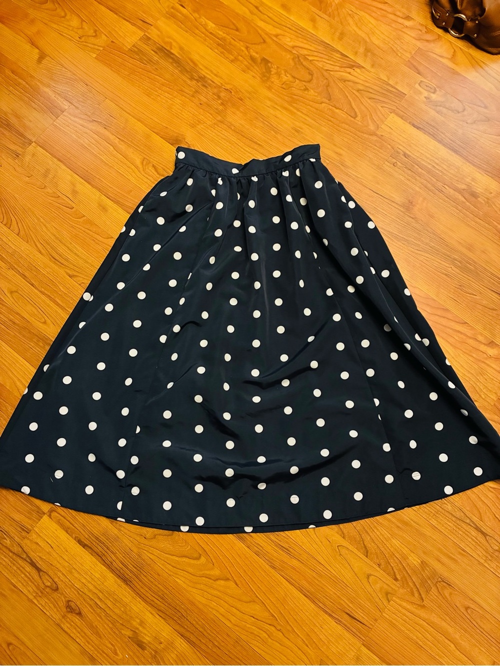 Old Navy Occasion Navy Polka Dot Midi Skirt – Parisian Coastal Chic – M - Picture 6 of 6